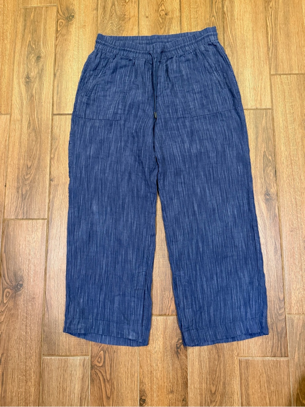 Athleta Women’s Pants Blue Linen Pants Size L